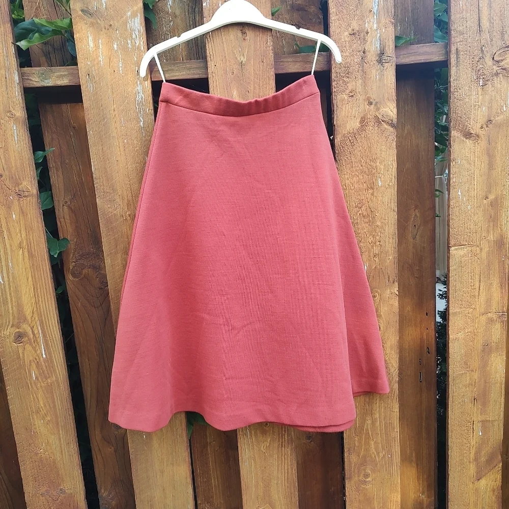 ACT III Vintage 1960 Orange Skirt! Part Wool!